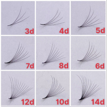 4D Eyelash Extension Fan Good Price Semi-Hand Made Using For Eye Makeup Different Colors Packaging Tray Vietnamese Manufacturer 6