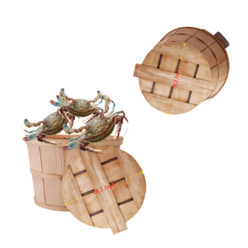 Wholesale Price Wooden Fruit Basket Clothes Dirty Laundry Basket Storage Baskets Bins Sustainable Eco-Friendly Material Viet Nam 1