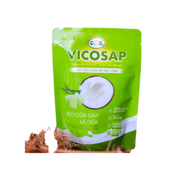 Macapuno Candy Fast Delivery Good Quality Low - Sugar Coconut Candy Manufacturer Pandan Leaf Coconut Candy Bag Vietnam Manufacturer 3