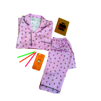 Girls Sleepwear Reasonable Price Rayon Breathable Sample Support Printed Technics Made In Vietnam Manufacturer 5