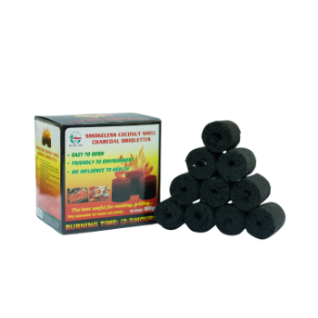 Odorless Coconut Shell Charcoal Briquettes High Quality High Power For Grilling Iso Vilas Iso Halal Gmp Trabaco In Vietnam 4