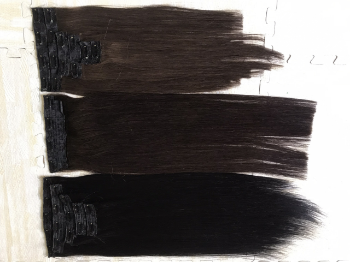 One Piece Clip In Human Hair Extensions Big Size 100% Human Hair Unprocessed Virgin Hair Machine Double Weft 6