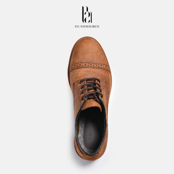 Hot Derby Dress Shoes High Quality Fashion Oxford Office B21 Shoe Maker Men Custom Lace Up Brogue From Vietnam Manufacturer 4