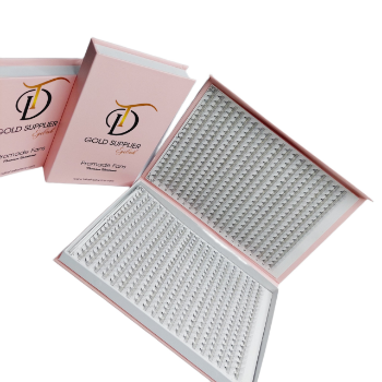 TD Lashes Promade XXL Tray 6D With Custom Logo Packaging Box Eyelashes High Quality Hand Made Premade Volume Lashes Free Sample 3