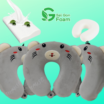 Embroidered U-Shaped Necklace Pillow Saigon Foam  5