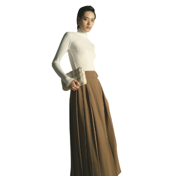 Hot Selling Briona Skirt Knife Pleated Slightly Flared New Trend Elegant High Fashion Ladies Minimalist Style Outfits For Women 2