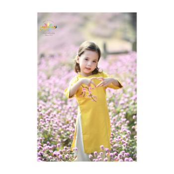 Vietnamese Ao Dai For Baby Girl Good Price Top Favorite Product Birthday Dress Lovely Pattern Packing In Carton Box 13