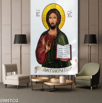 HD Print Oil Art Canvas Printed Jesus Picture Handmade Composite Frame 1