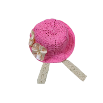 Cotton Bucket Hat Crochet Soft Cotton Hat High Quality Competitive Price For Kids Lovely Pattern Packing In Carton Box 6