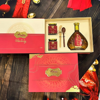 High Quality Health gift set Korean ginseng soaked in honey + Tea, Venus cordyceps wine 4