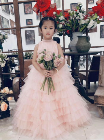 9 - Layer Luxury Princess Dresses Variety Beautiful Color High Quality using for Baby Girl Pack In Plastic Bag Made in Vietnam Manufacturer 6