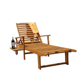 Wooden Sun Loungers Outdoor Furniture Patio Swimming Pool Chair Sun Lounger Modern Style Factory Price Vietnam Manufacturer 7