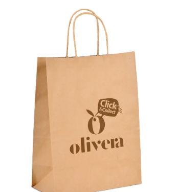 Paper Shopping Bag with Logo Cheap Custom Printed reusable Holiday Gifts Customized Logo Style Time Grocery Shopping Bag CAR 5