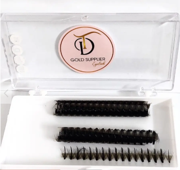 TD Lashes Ultra Speed Premade Wispy 5D mix size 7 in 1 volume eyelash extension extension wholesale Low MOQ Custom OEM 4