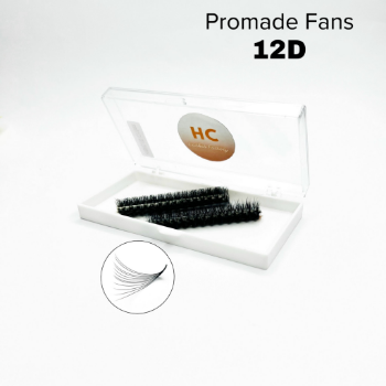 12D Promade 500 Fans volume eyelash extension Top sale No Irritation using for beauty pack in tray or box from Vietnam 2