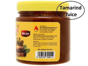 Seedless Sour Tamarind 250 gram Used Used cooking with soup, hot pot or as a sauce with food Color brown sour tamarind box 1