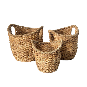 High Quality Storage Baskets Set Of 3 Oval Vaginal Loops Binh An Thinh Handicraft OEM ODM Service Made In Vietnam 6