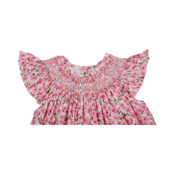 Fast Delivery Girls Smocked Dresses ODM And OEM For Baby Girl Short Sleeve Made In Vietnam Manufacturer 3