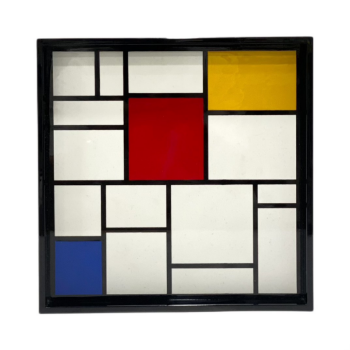 Lacquer With Red Blue And Yellow Tray Mondrian - Composition 45x30cm Halinhthu Casa Fast Delivery Vietnam Manufacturer 5