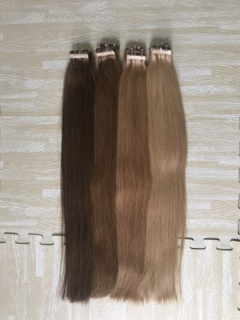 Tape In Human Hair Extensions Factory Price 100% Human Hair Virgin Remy Hair Extensions Machine Double Weft 7