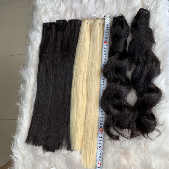 Machine Weft Natural Straight Hair Extensions Bulk Sale Virgin Hair Beauty And Personal Care From Vietnam Manufacturer 4