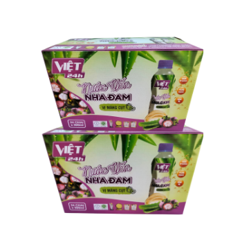 High Quality Aloe Vera Bird Nest Juice With Mangosteen Flavor Flavored Beverage Iso Packed In Box From Vietnam Factory 2