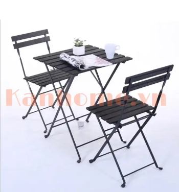 Hot Products 2023 ACACIA WOODEN PATIO TABLE AND CHAIR SET WITH OPTIONAL COLOR Model Graphic Design Exterior Outdoor Garden Furniture 5