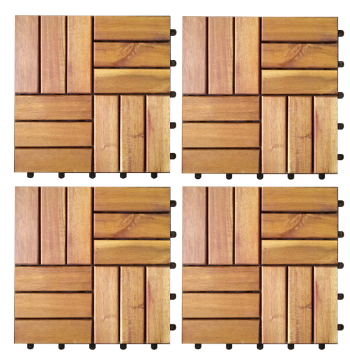 Vietnam Manufacturer Hardwood Deck Tiles 12 Slats Good Price Customization Hard Wood Decking And Flooring In Carton Box  3