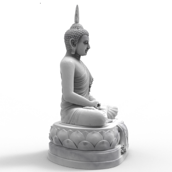 High Quality Stone Gautama Buddha Statue Natural Stone Garden Statues OEM ODM Packed In Wooden Case Vietnam Manufacturer 3