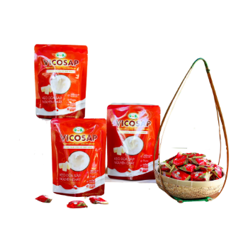 Tropical Fruit Cocoa Candy Fast Delivery Good Price Soft Macapuno Confectionery Pandan Leaf Coconut Candy Bag Made In Vietnam Manufacturer 5