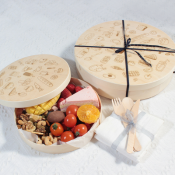 Bakery Wooden High Quality Biodegradable Wood Box For Food Packaging Takpak Brand Customized Logo China Manufacturer 5