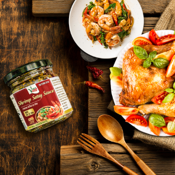 Sauce Shrimp Satay Vegetarian Organic 24 Jar X 150Ml Iso 22000 2018 Customized Packaging Vietnam Manufacturer 7