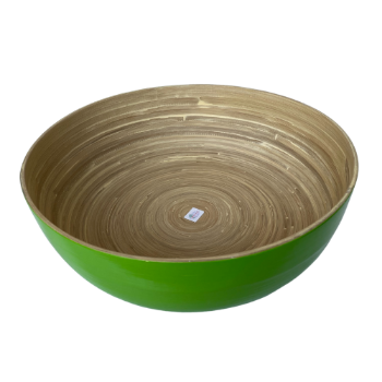 Bamboo Craft Bowl Best Quality Customized Kitchenware Organic spun bamboo bowls safe for health Homeware Crafts Made In Vietnam 2