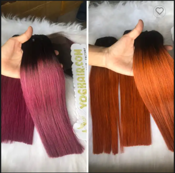 Remy Hair Color Custom Service 100% Human Vietnamese Virgin Raw Machine Double Weft Hair In Vietnam 2