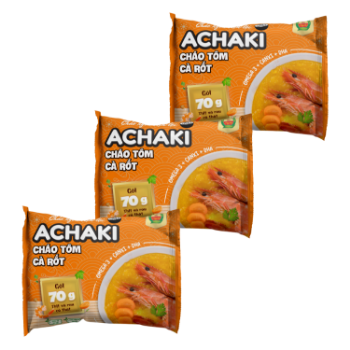 Achaki Shrimp and carrot instant porridge Reasonable Price no added color using for baby made in Vietnam 1