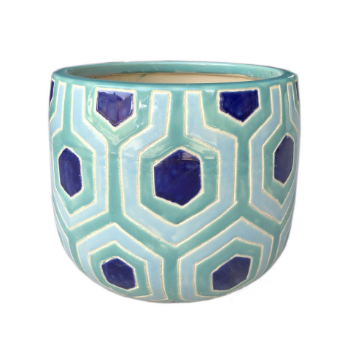 The High Quality Vietnamese Small Glazed Flower Pots With The Modern Style By Ceramic 1