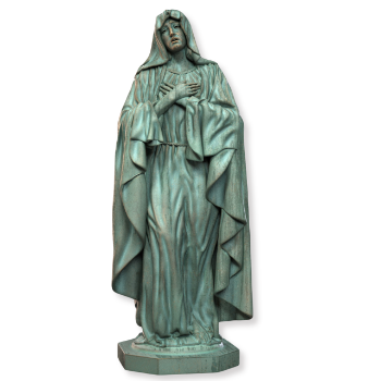 Top Selling Virgin Mary Statue For Sale Natural Stone Outdoor Decoration OEM ODM Packed In Wooden Case From Vietnam Manufacturer 2