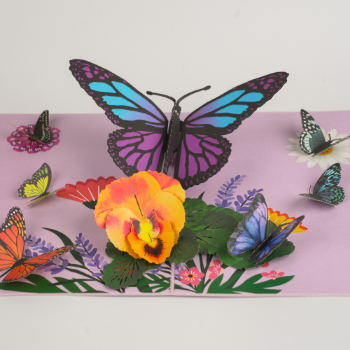 Mother Day Butterfly Card 3D Pop Up Unique Design Whole Creative Oem Odm Colorful Flower Good Price Customized From Vietnam 6