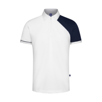 Polyester Spandex Regular-Fit Polo Shirt with Contrast Fabric on the Left Sleeve Men Polo Shirts New Arrival Shirts For Men 4