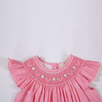 ODM And OEM For Baby Girl Short Sleeve ODM Vietnamese Manufacturer High Quality Smocked Dresses For Girls 1