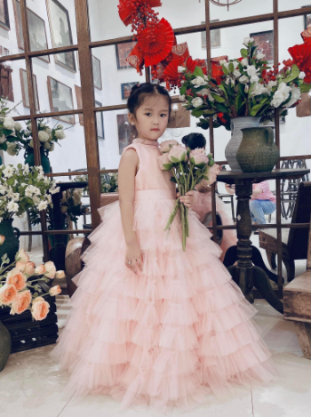 9 - Layer Luxury Princess Dresses Variety Beautiful Color High Quality using for Baby Girl Pack In Plastic Bag Made in Vietnam Manufacturer 3