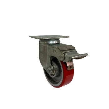 Castor C325 Light Duty PU On Cast Iron Wholesales Tricycle Building Durable Cheap Price HERDAR OEM Made In Vietnam Manufacturer 1