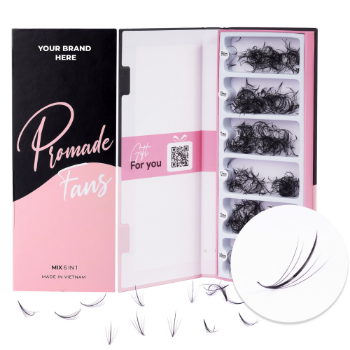 Good Price Wispy Mix 6 Eyelash Extensions All Length And Thickness Sample Size Using For Daily Makeup Box Packaging Vietnam Manufacturer 2