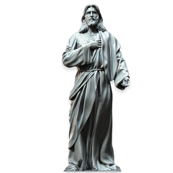 Wholesale Jesus Statue White Marble Outdoor Decoration Religious Figurines Packed In Wooden Case From Vietnam Manufacturer 5