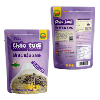 Black Chicken & Mung Bean Fresh porridge High Specification fresh ingredients ready to eat ISO HACCP packing in bag from Asian 2