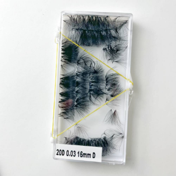 20D-0.03-16mm Good Retention Loose Lashes 1000Fan Mix Tray Faux Mink Lash Extension Human Hair Custom Logo Viet Nam Manufacturer 4