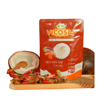 Coconut Sport Candy Fast Delivery Good Quality Pandan Leaf Vicosap Pandan Leaf Macapuno Coconut Candy Bag Vietnam Manufacturer 2