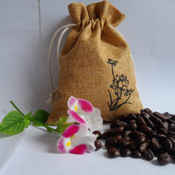 Best Product Natural Aroma Beads Scented Sachet Bag Customized Natural Linen Fabric Sack With Coffee beans 2024 Vietnam 3