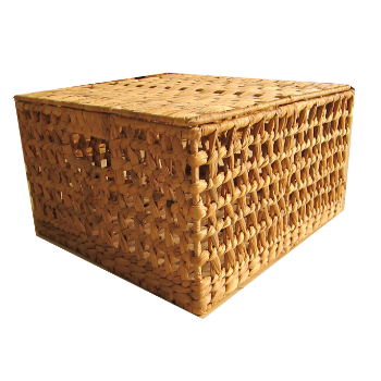 Good Quality Set Of 3 Water Hyacinth Boxes Mixed Rice Nut Flat And Karo Weaving Square Boxes Come With Unique Locks Storage 2