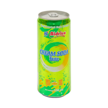 Good Quality Carbonated Soft Drink CREAM SODA Flavor Bidrico Brand Halal Haccp Beverage Packed In Can Vietnamese Manufacturer 1